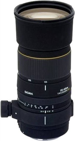 ▲SIGMA 135-400mm 1:4.5-5.6 APO カメラレンズ Sigma 135-400mm f/4.5-5.6 APO Aspherical Lens for Canon EF